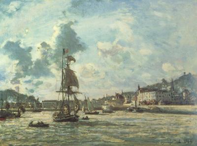 Johan Barthold Jongkind Entrance to the Port of Honfleur (Windy Day) (nn02)